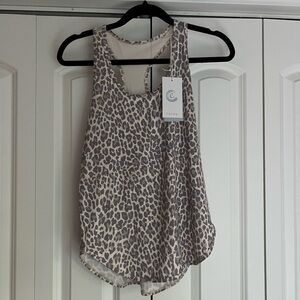 Calme Animal Print Athletic Tank